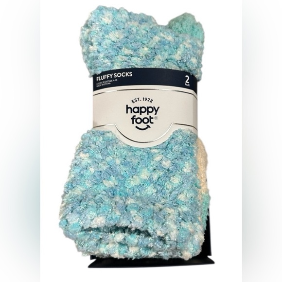 NIB Happy Foot Fluffy Socks 2 pair - Picture 1 of 3